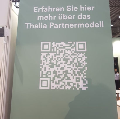 Thalia Partnermodell - Werbebanner auf der Leipziger Buchmesse © Bellone Franchise Consulting GmbH 