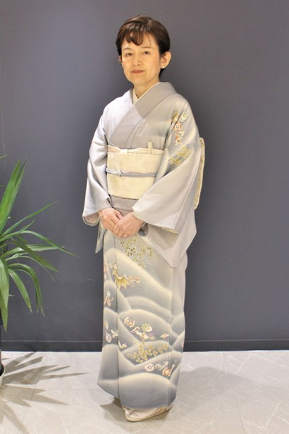 訪問着で乾坤式にご出席です。