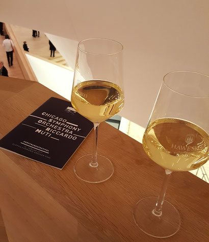 Wein an der Harbour Bar im 12. Obergeschoss der Elbphilharmonie "Elphi" in Hamburg