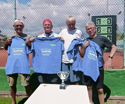 von rechts ... Rudi und Jupp Doppel-Meister 2025