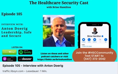 Anton Doerig is an interview guest on an international podcast show and talks about his career and book "Leadership. Safe & Secure."