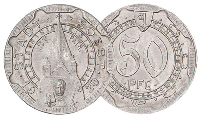 Notgeld Münze Soest