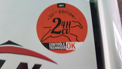 De vel begeerde Technische Controle sticker.