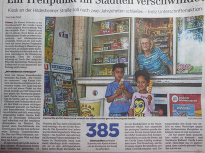 HAZ-Artikel 19.07.2018 Stadtteilzeitung Süd w/Kioskschließung 
