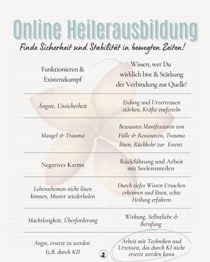 Online Heilerausbildung: Folge deinem Seelenweg!