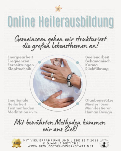 Heilerausbildung online: Gemeinsam gehen wir strukturiert die großen Lebensthemen an