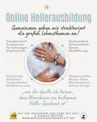 Online Heilerausbildung Bewusstseinswerkstatt