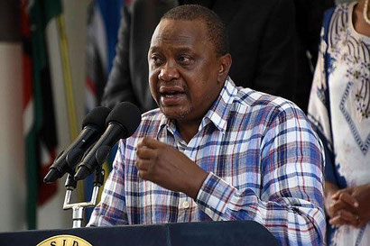 Il Presidente del Kenya Uhuru Kenyatta