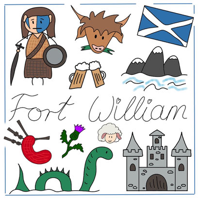 Mein Sketchnotes Reise ABC - F wie Fort William