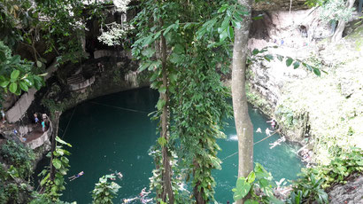 Cenote Zaki in Valladolid / Yucatan Mexico