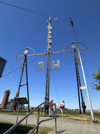 Semaphor in Cuxhaven an der alten Liebe