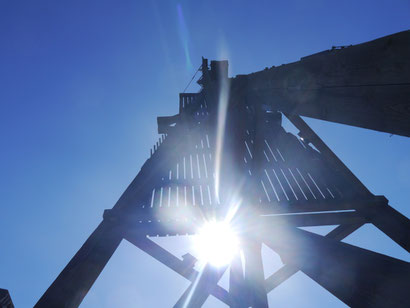 Die Kugelbake im Sonnenschein, sie ist 29 m hoch