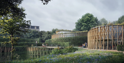 Das neue Hans-Christian-Andersen-Museum in Odense auf Fünen (Visualisierung). Copyright: Kengo Kuma & Associates, Cornelius Vöge, MASU planing, mir.no / PR