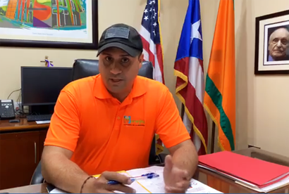 El alcalde de Naranjito, Orlando Ortiz Chevres, invita a toda la fanaticada del voleibol / foto del Hon. Alcalde Ortiz Chevres - Facebook Municipio de Naranjito
