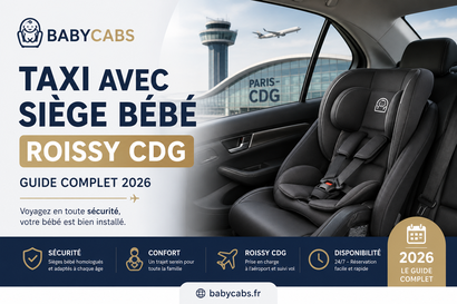 taxi avec siège bébé aéroport Roissy