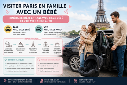 Taxi avec siège auto Paris