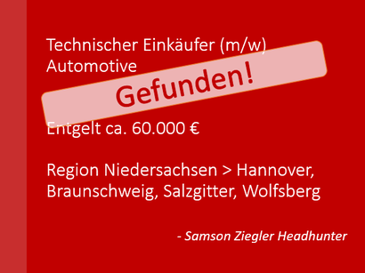 Einkäufer, Einkauf, Procurement, Purchase, Buyer - Technischer Einkäufer (m/w) Entgelt - 60.000 €; Region > Kassel gefunden