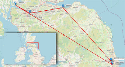 Reisekarte Schottland © OpenStreetMap contributors, CC BY-SA 2.0
