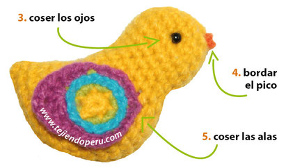 Tutorial: pajaritos amigurumi (crochet) / Amigurumi birds