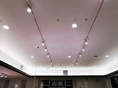 防カビ施工後の天井