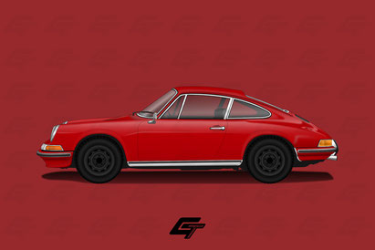 Porsche 911 T Red