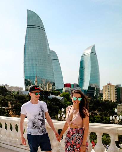 Baku Flame Towers schönste Aussicht