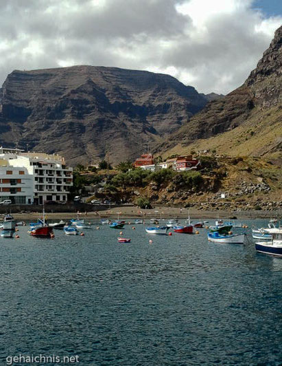 Blick zurück von der Playa de Vueltas