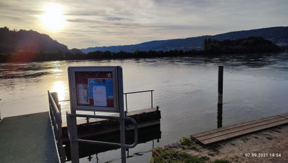 Sonnenuntergang am Hochrhein