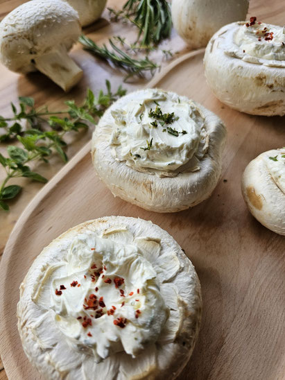 Gegrillte Porto Bellos