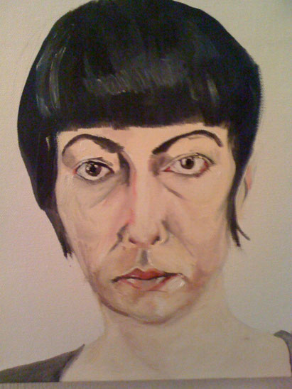 anne lizy peinture a l huile d anne lizy autoportrait