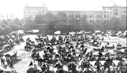 Truppen des Deutschen Reichs bereiten sich 1914 auf Krieg vor