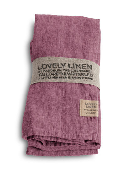 Lovely Linen Stoffservierten Old Rose