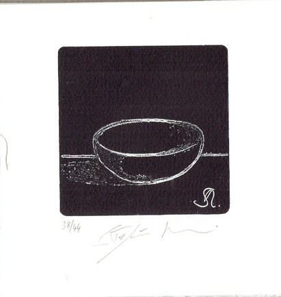 acquaforte originale stampata a rilievo