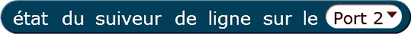 état du suiveur de ligne sur le port 2