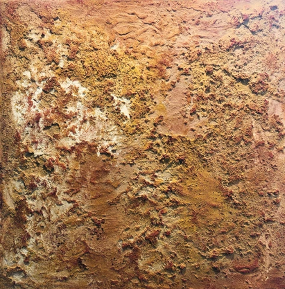 "Die Stille" 2017 Acryltechnik auf Leinwand 100 x 100 cm (gerahmt)