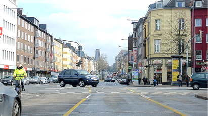 Verkehrsknotenpunkt heute und kein Platz mehr