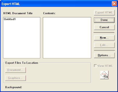 Рис. 7.15. Диалоговое окно Export Document с открытым списком доступных форматов экспорта