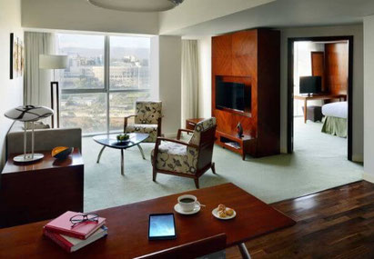 Our spacious suite at the Marriott Executive Apartments, Addis Ababa, Ethiopia. Dante Harker