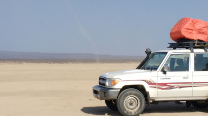 Our jeep in the Afar Region of Ethiopia. Dante Harker