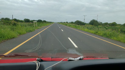 Some of the roads in Mozambique are incredibly new, which makes overland travel easier. Dante Harker