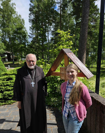 Anders Kardinal Arborelius und ich in Berget