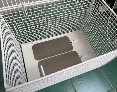 Bild: Zwei Edelstahl-Fußdetektoren