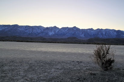 This playa north of Lone Pine was used in the early B-Westerns whenever the script called for a desert, like in "Westward Ho". 