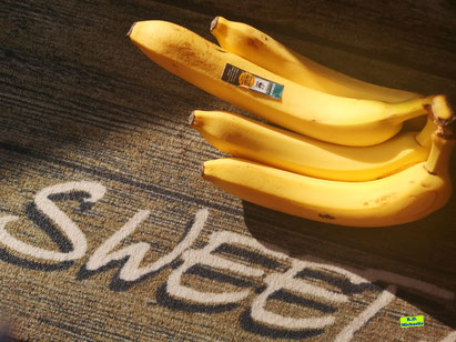 Reife Banane - sind perfekt zum so essen, aber noch nicht für den Bananenkuchen aus Dinkel-Dreams 5 von K.D. Michaelis