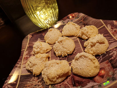 Rezeptvorschau: Glutenfreie Cheesecake-Cookies nach einem abgewandelten Rezept aus eBook/Buch/Backbuch Dinkel-Weihnachtsplätzchen von K.D. Michaelis