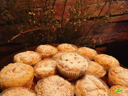 Rezeptvorschau Dinkel-Dreams 7: glutenfreie Käsekuchen-Muffins / Quark-Muffins mit Vanillepuddingpulver oder mit Dinkelmehl aus Dinkel-Dreams 7 von K.D. Michaelis