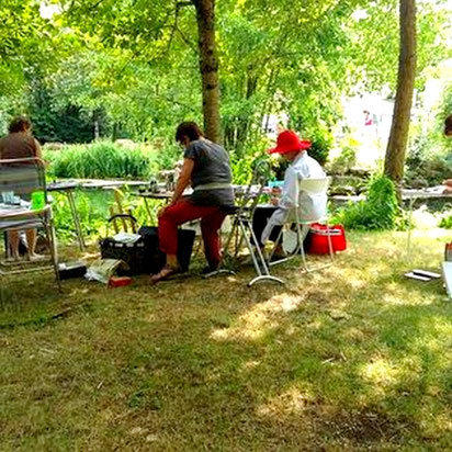 Stages de peinture en été avec Joëlle Poret
