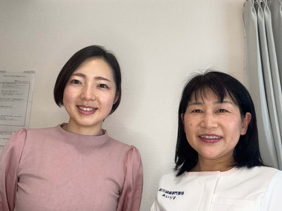 患者さまと院長の笑顔の写真