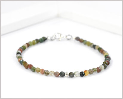 Edelsteinarmband mit Indian Achat  3 mm  29,90 €