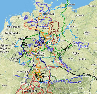Ferienstraßen Deutschlands (Quelle: mapservices.eu) ...klick an!